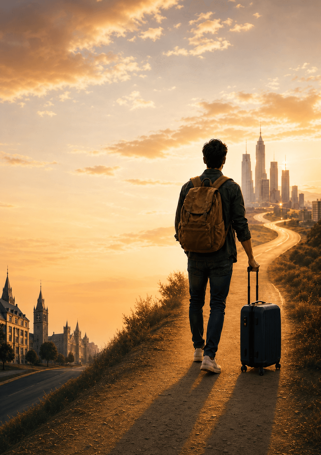 A globally educated graduate returning home to build their career